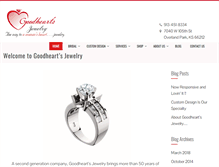 Tablet Screenshot of goodheartsjewelry.com